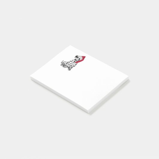 KerstDalmatian Dog Post-it® Notes (Schuin)