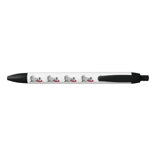 KerstDalmatian Dog Zwarte Inkt Pen (Achterkant)