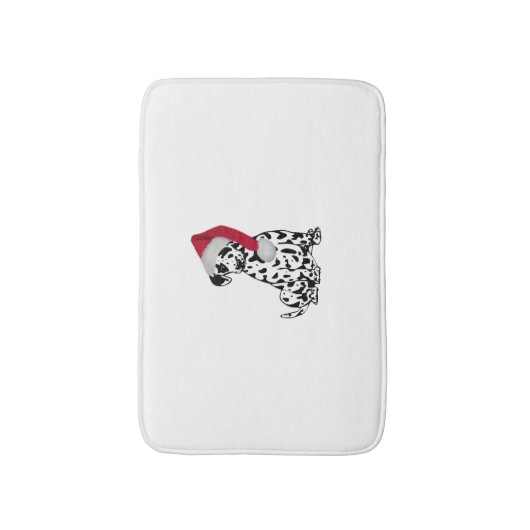 Kerstdalmatiër Badmat (Voorkant Verticaal)
