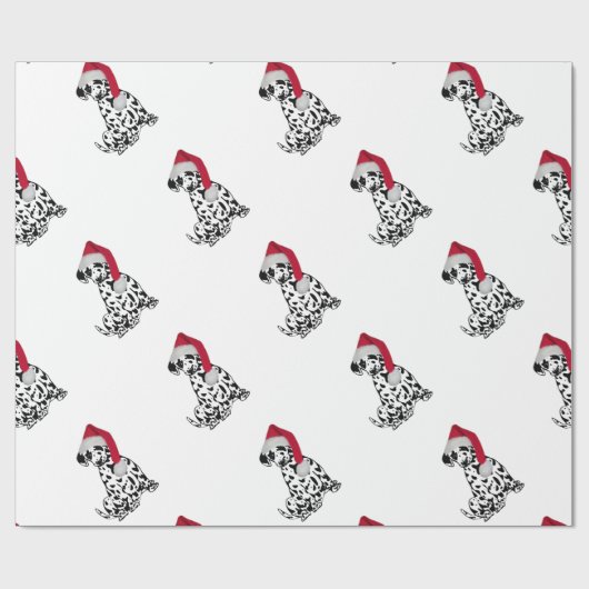 Kerstdalmatiër Cadeaupapier (Vlak)