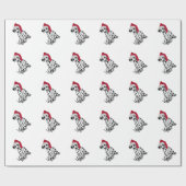 Kerstdalmatiër Cadeaupapier (Vlak)