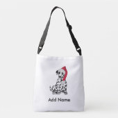 kerstDalmatiër gepersonaliseerd Crossbody Tas (Achterkant)