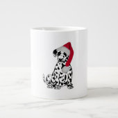 Kerstdalmatiër Grote Koffiekop (Voorkant)