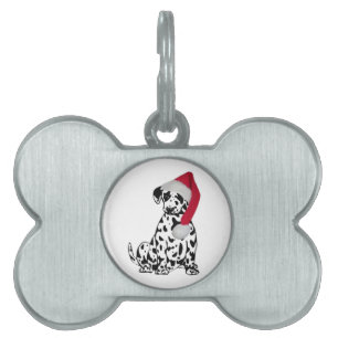 Kerstdalmatiër Huisdieren Naamplaatje