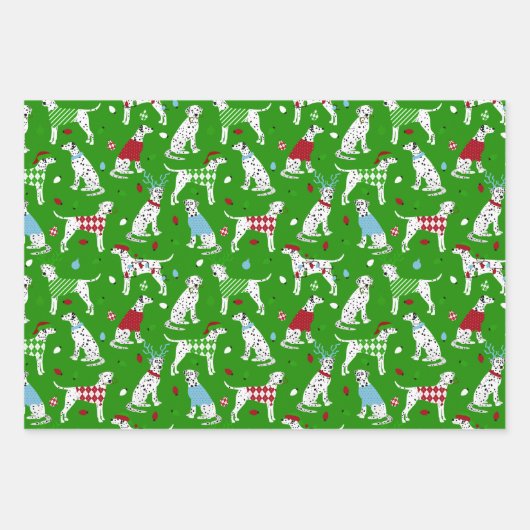 Kerstdalmatiër Inpakpapier Vel (Voorkant 3)