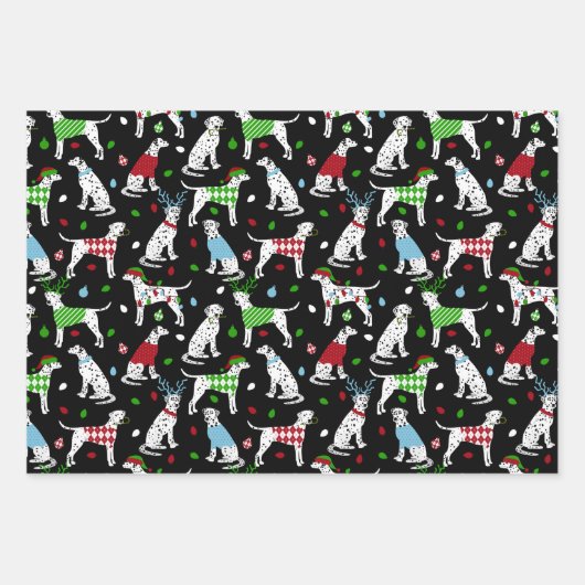 Kerstdalmatiër Inpakpapier Vel (Voorkant 2)