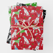 Kerstdalmatiër Inpakpapier Vel (In situ)