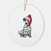 Kerstdalmatiër Keramisch Ornament (Links)