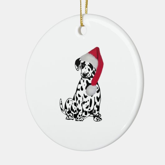 Kerstdalmatiër Keramisch Ornament (Links)