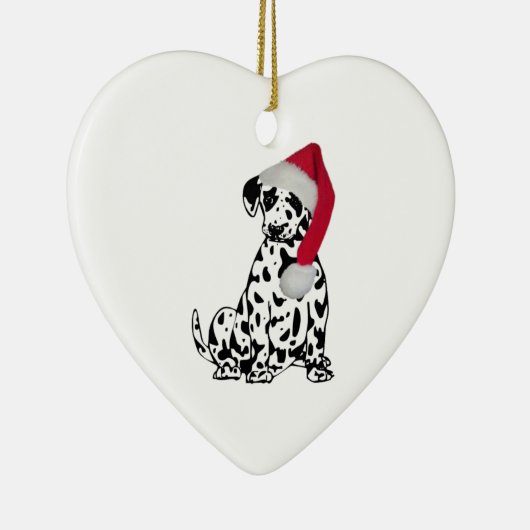 Kerstdalmatiër Keramisch Ornament (Rechts)