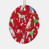 Kerstdalmatiër Keramisch Ornament (Rechts)