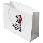 Kerstdalmatiër Large Cadeautasje (Achterkant Gekanteld)