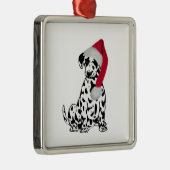 Kerstdalmatiër Metalen Ornament (Rechts)