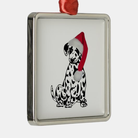 Kerstdalmatiër Metalen Ornament (Rechts)