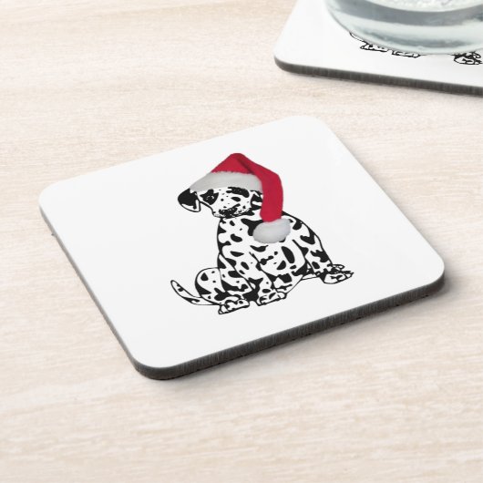 Kerstdalmatiër Onderzetter (Linkerzijde)