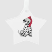 Kerstdalmatiër Ornament (achterkant)