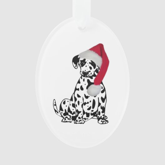 Kerstdalmatiër Ornament (voorkant)