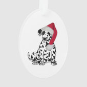 Kerstdalmatiër Ornament (achterkant)