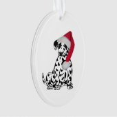 Kerstdalmatiër Ornament (voorkant)