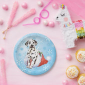 Kerstdalmatiër Papieren Bordje (Feest)