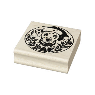Kerstdalmatiër Rubberstempel