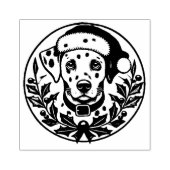 Kerstdalmatiër Rubberstempel (Afrduk)