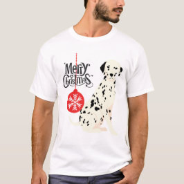 Kerstdalmatiër T-shirt