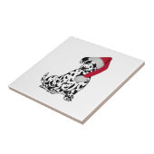 Kerstdalmatiër Tegeltje (Zijkant)