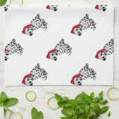 Kerstdalmatiër Theedoek (Gevouwen)