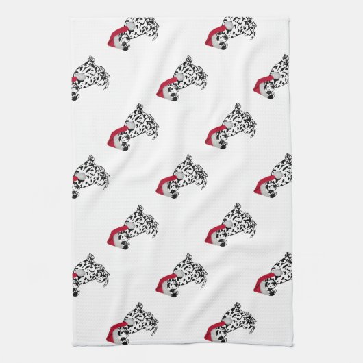 Kerstdalmatiër Theedoek (Verticaal)