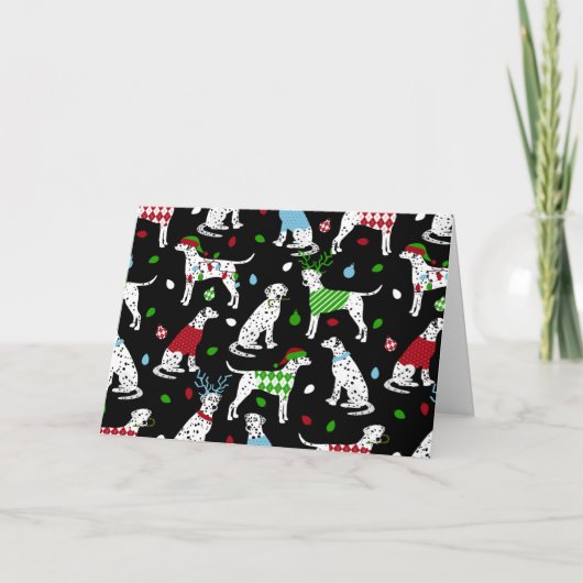 Kerstdalmatische Kaart (Voorkant)
