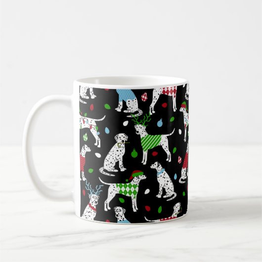 KerstDalmatische koffie-Mok Koffiemok (Links)