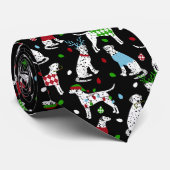 KerstDalmatische Stropdas (Opgerold)