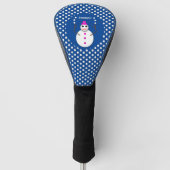 Kerstdame Juggling Snowball Funny Golfheadcover (Voorkant)
