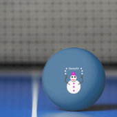 Kerstdame Juggling Snowball Funny Pingpongbal (Net)