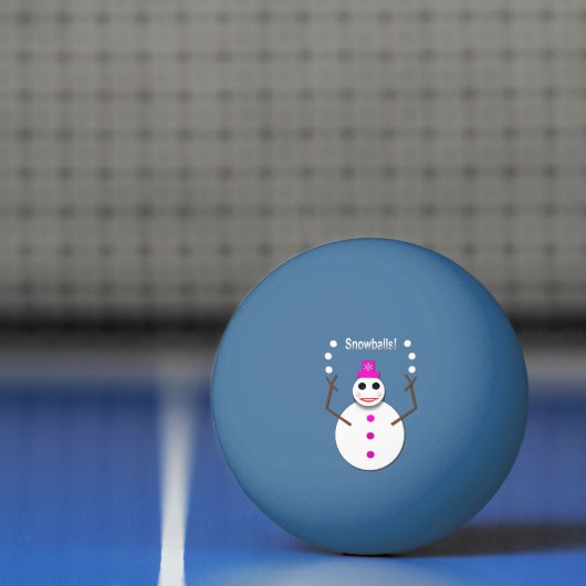 Kerstdame Juggling Snowball Funny Pingpongbal (Net)