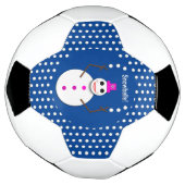 Kerstdame Juggling Snowball Funny Voetbal (Gedraaid)
