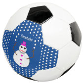 Kerstdame Juggling Snowball Funny Voetbal (Drie kwart)