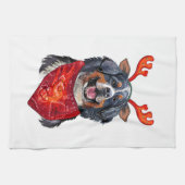 Kerstdanese mountain Dog Bath Towel Theedoek (Horizontaal)