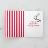 Kerstdank bedankt voor de dierenarts kaart (Binnen)