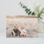 Kerstdank, fotokaart bedankkaart (Staand voorkant)