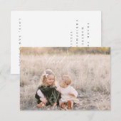 Kerstdank, fotokaart bedankkaart (Voorkant / Achterkant)