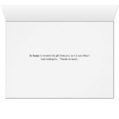 Kerstdank Hartelijk dank voor uw cadeaukaart (Binenzijde Horizontaal (Onderkant))