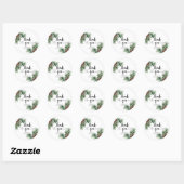 Kerstdank je ronde sticker (Vel)