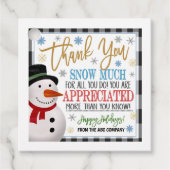 Kerstdank: Label met cadeaus (Voorkant)