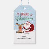 Kerstdank Labels, kerstcadeautjes Cadeaulabel (Voorkant)