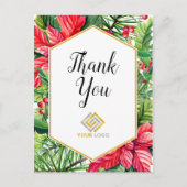 Kerstdank, Logo Business Briefkaart (Voorkant)