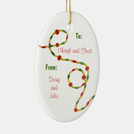 Kerstdank Ornament (Rechts)