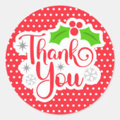 Kerstdank Sticker (Voorkant)