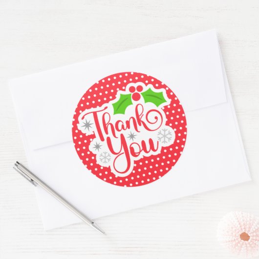 Kerstdank Sticker (Envelop)
